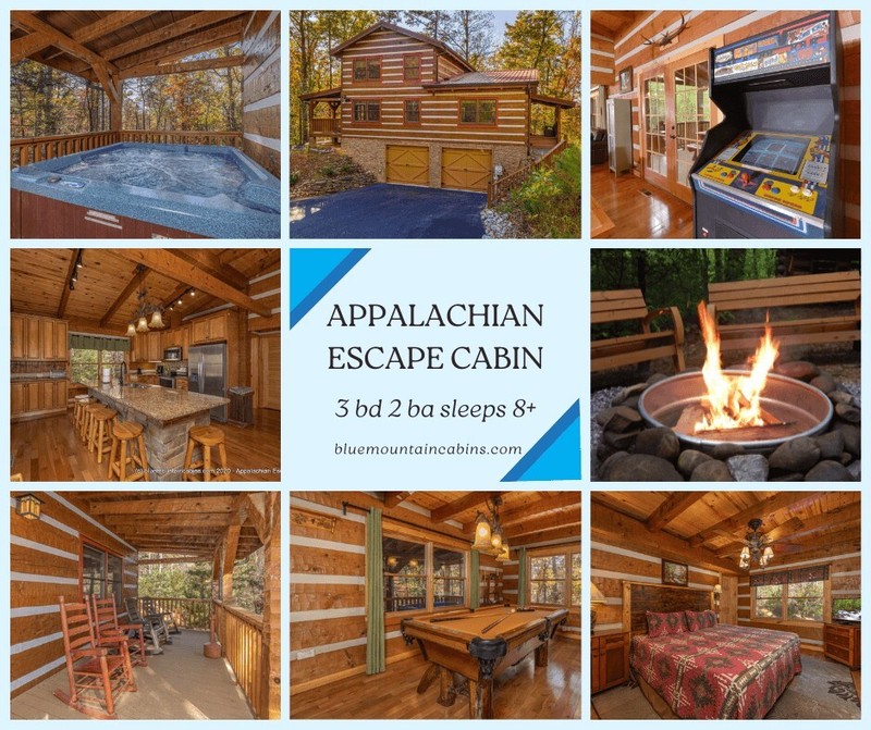 TN Smoky Mountains~Vacation Rental Cabin~AUG WK~Slps 8~games~hot tub -INQ RATES! gallery