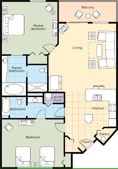 WYNDHAM CYPRESS PALMS Orlando Vacation Rentals, 3-8 September, 2 Bedroom Deluxe gallery