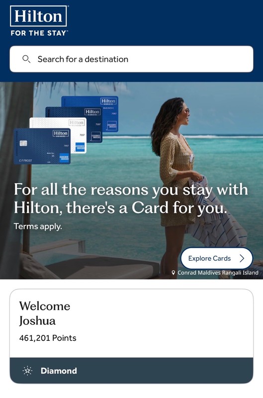 Hilton Honors Points - 400,000 Points Available