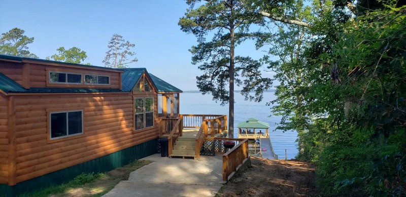 Toledo Bend Lakefront Vacation Rental Cabin - Boathouse, Sunsets, Water Sports gallery
