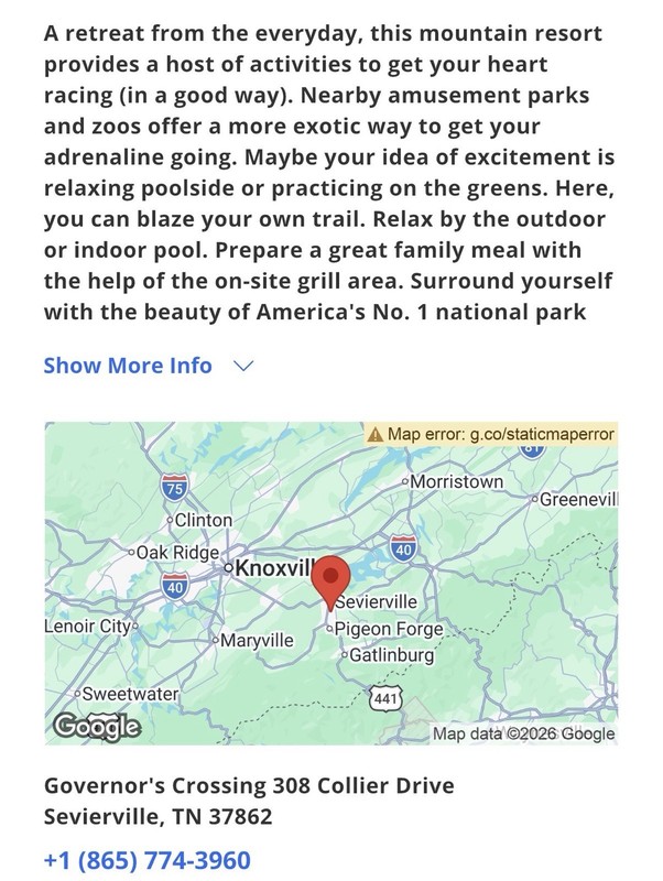 WYNDHAM Smoky Mountains 2 Bdrm DELUXE 4 Nights RENTAL 8/10 - 8/14 2026 Tennessee gallery