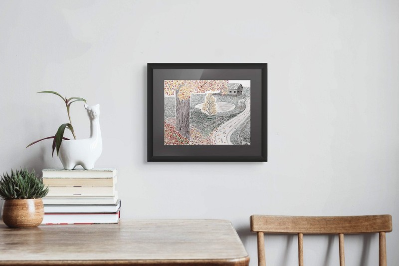'Wyndham Place 2' Handmade Pen and Ink Art Print gallery
