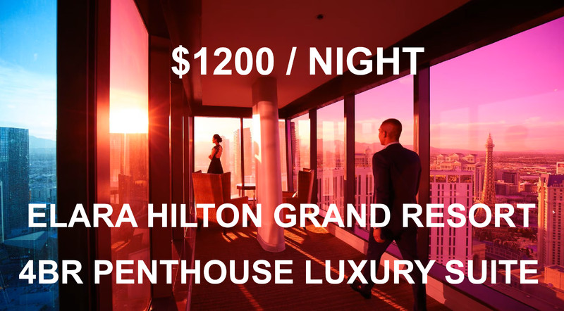 Hilton Elara Las Vegas 4BR PENTHOUSE 3 NIGHTS 2024 EDC CES hotel resort marriott gallery