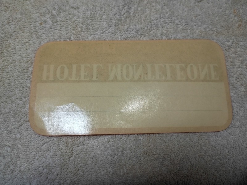 Hotel Monteleone New Orleans LA hotel luggage label decals 6X3" gallery