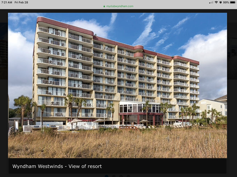 SC Wyndham Westwinds Myrtle Beach 1Br July 7/12-17 x5N End 6/27@9p